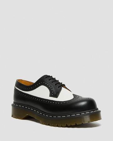 Dr Martens 3989 Bex Smooth Læder Brogue Oxford Sko Herre Sort | DK 612NWY